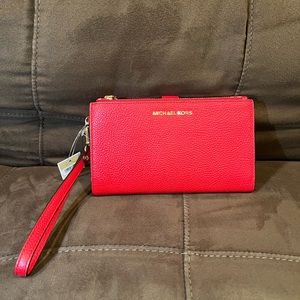New Michael Kors Jet Set Travel Double Zip Wristlet